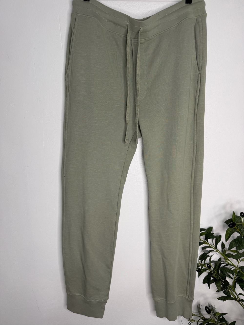 NWOT AMO Sage Green Jogger Pants - Casual Drawstring Sweatpants